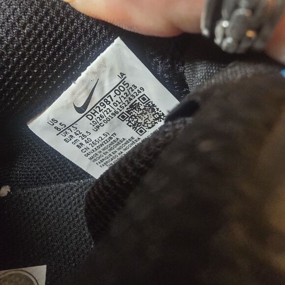 Nike Court Vision Low Next Nature Mens Size 8.5 Sneakers Black/Blue DH2987-005 - Picture 5 of 6